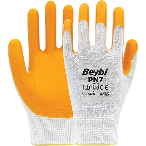 Beybi%20PN7%20Polyester%20Örme%20Nitril%20Eldiven