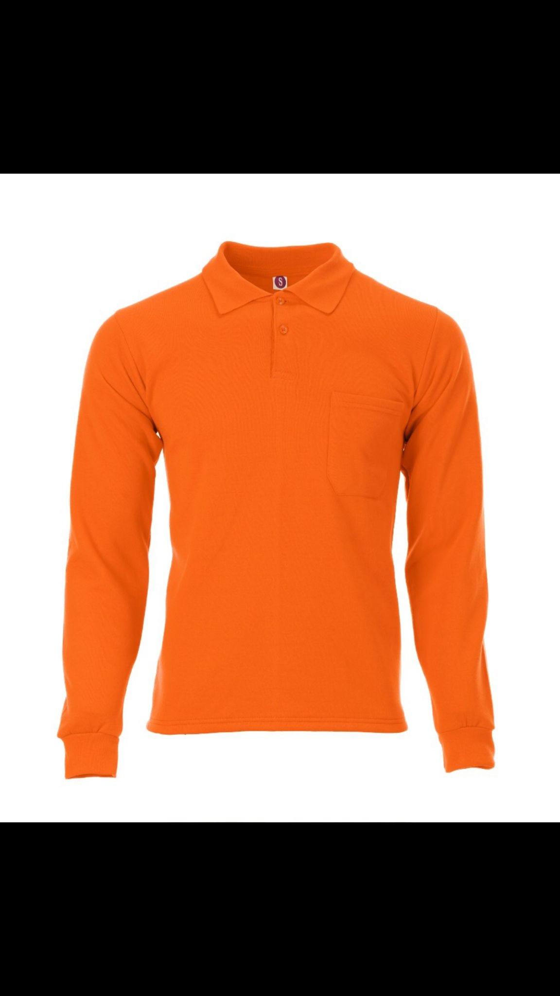 Polo%20Yaka%20Sweat%20İçi%20Polarlı%20Turuncu%20Renk